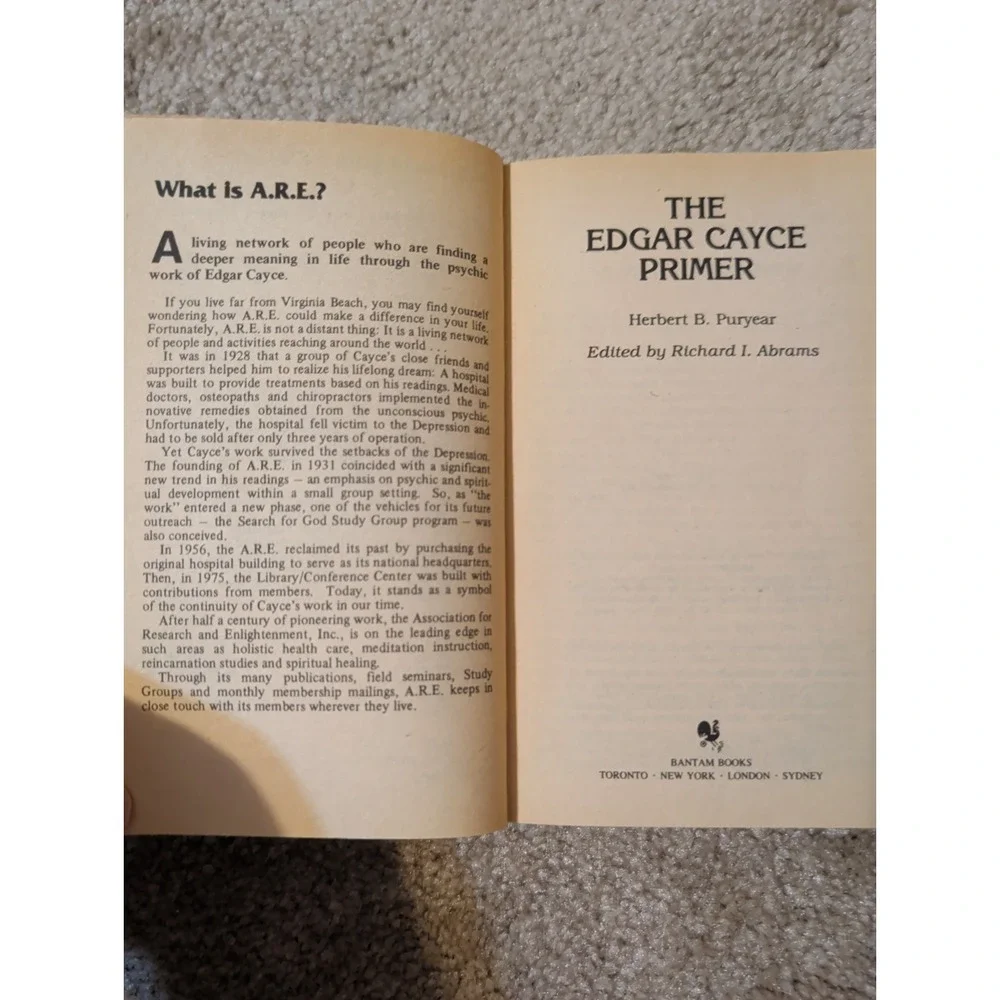 The Edgar Cayce Primer : Discovering the Path to Self Transformation by Herbert